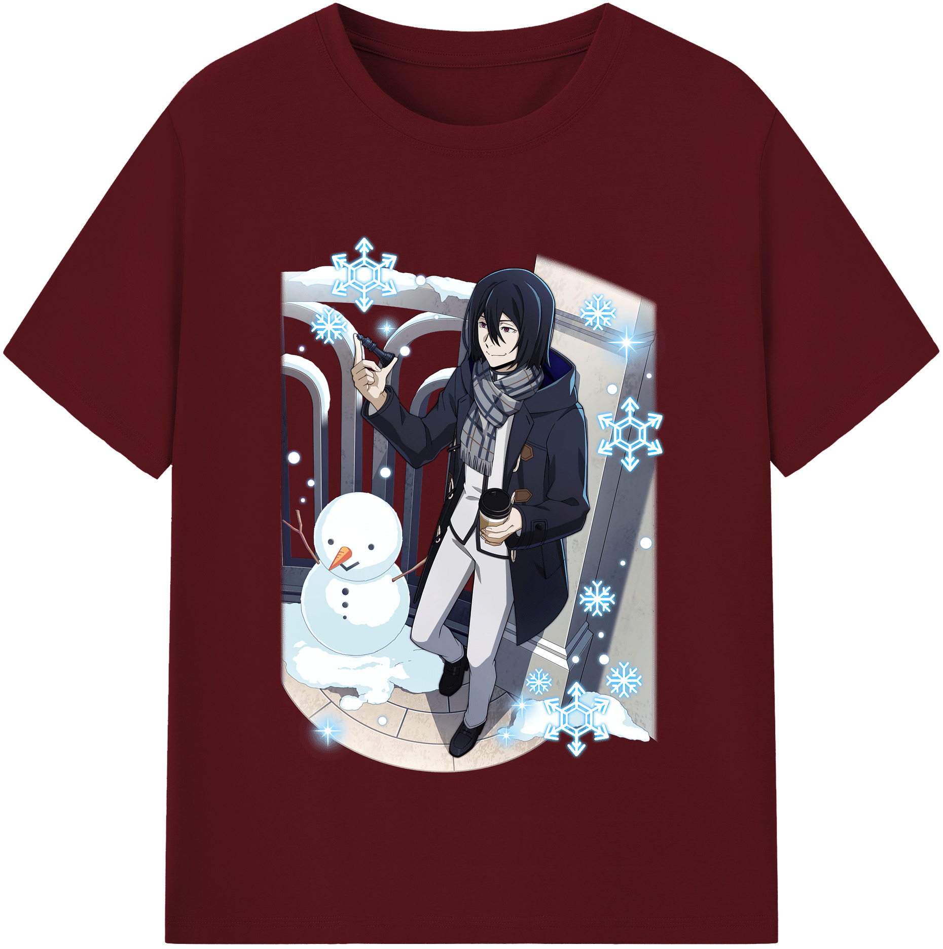 （画像用） 文豪ストレイドッグス Bungo Stray Dogs 綿100％半袖Tシャツ（フロントプリント）